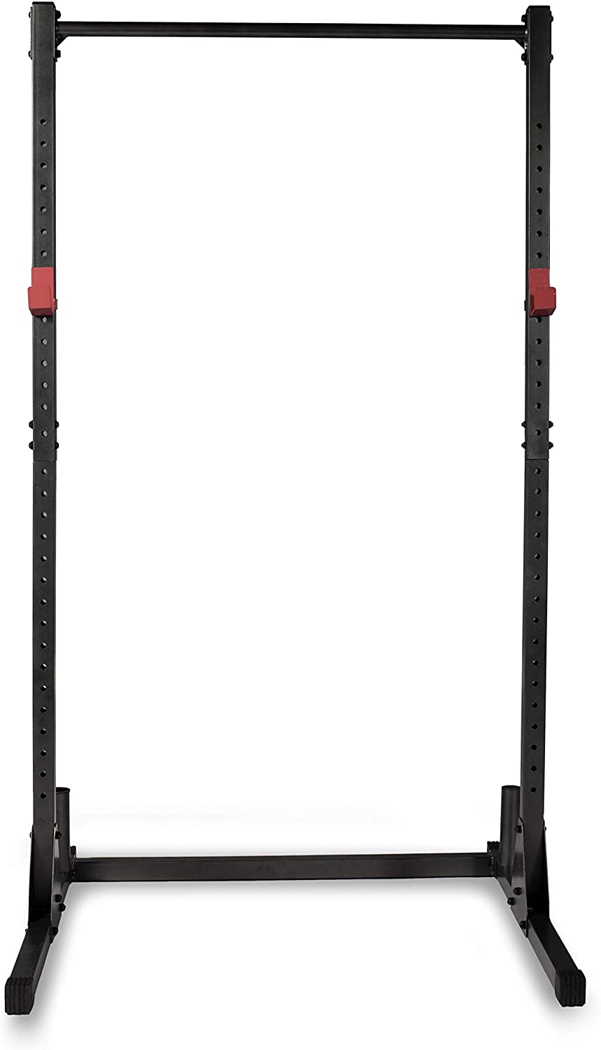 rack a squat noir avec barre de traction