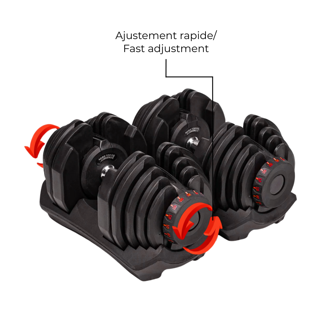 adjustable dumbbells haltère