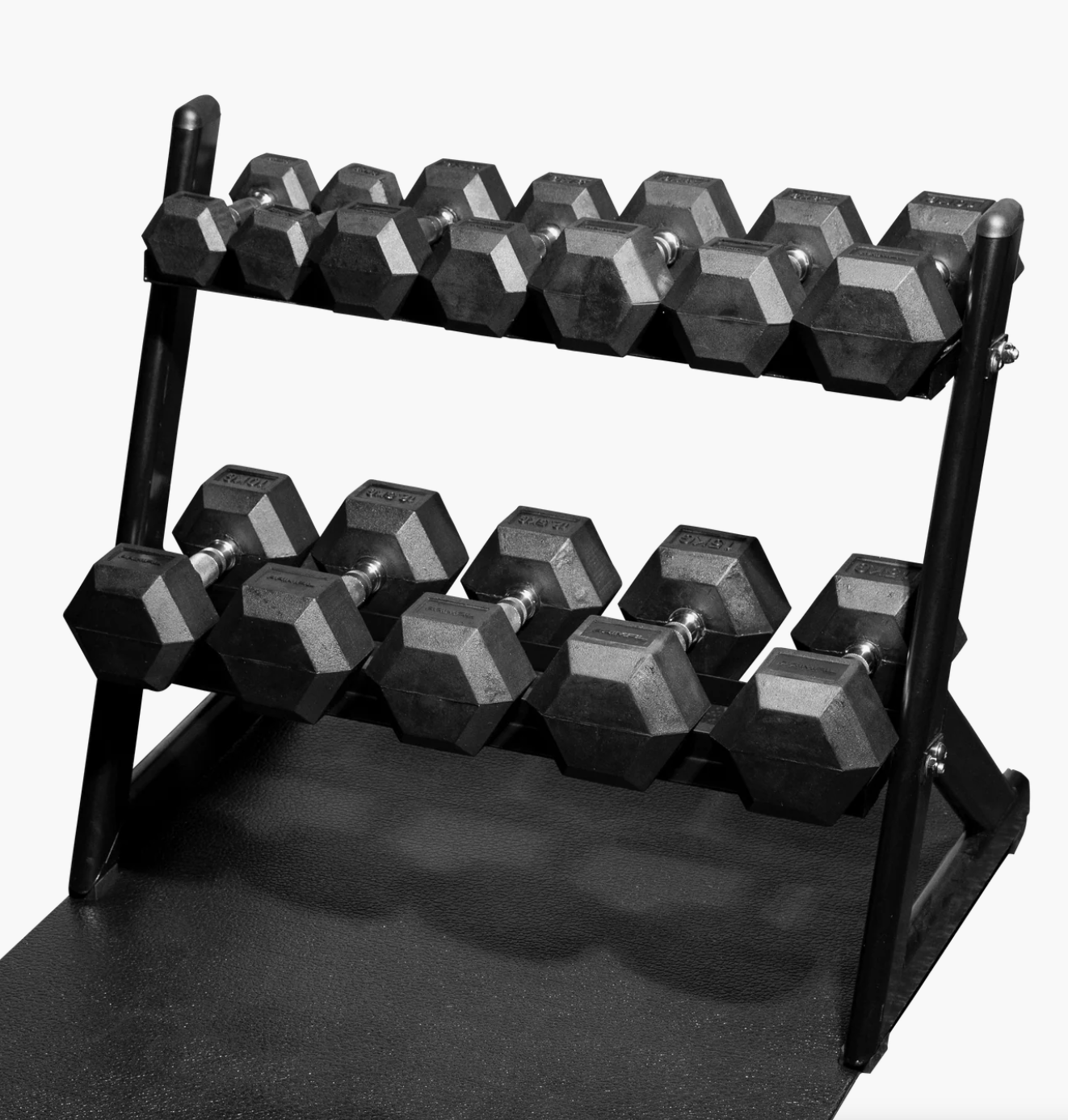 Ensemble d'haltères fixes noirs Soozier de 15 lb, 2 pièces A91-160
