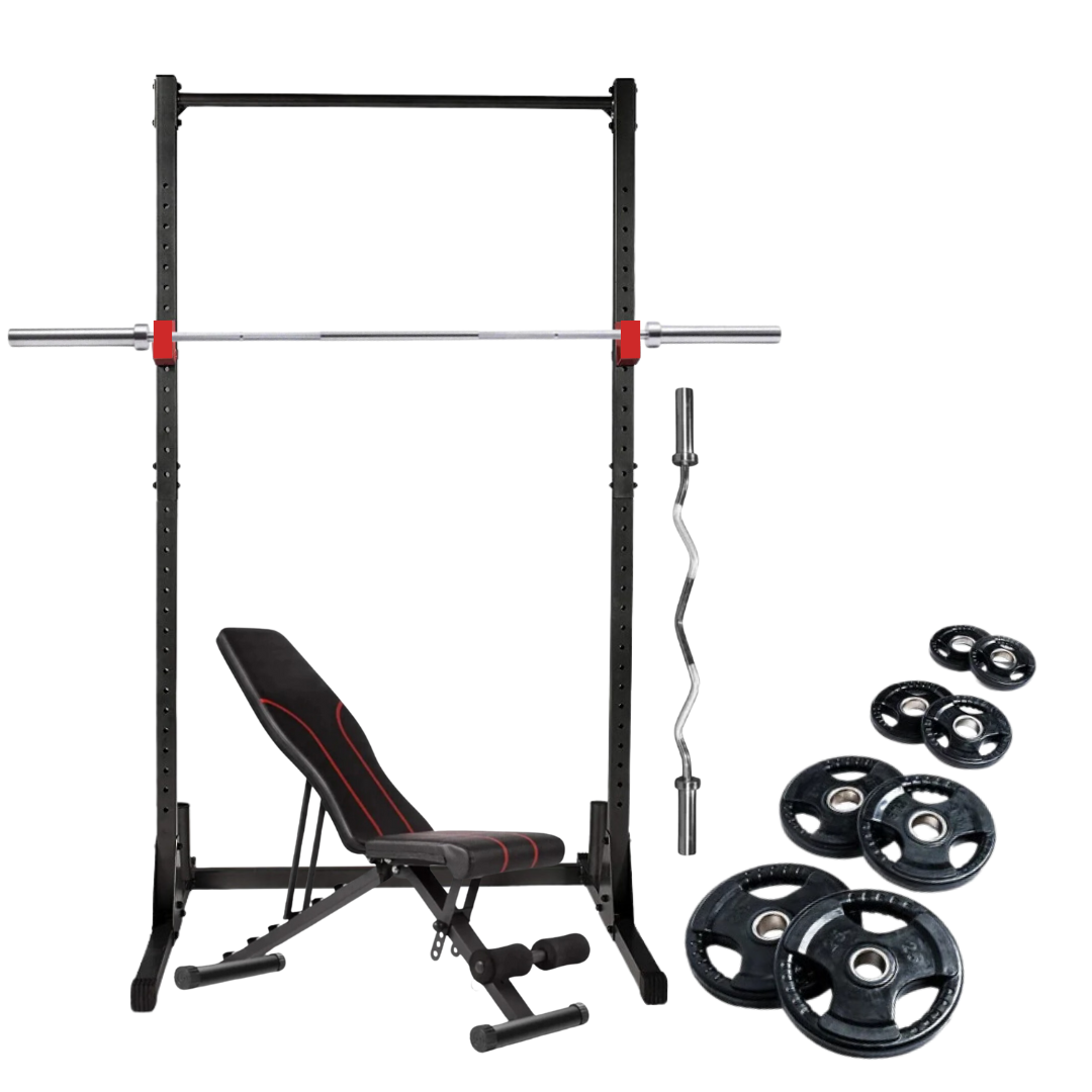 Squat Rack Golds Gym Bench Set Squat Rack Gold's Gym Ez Curl